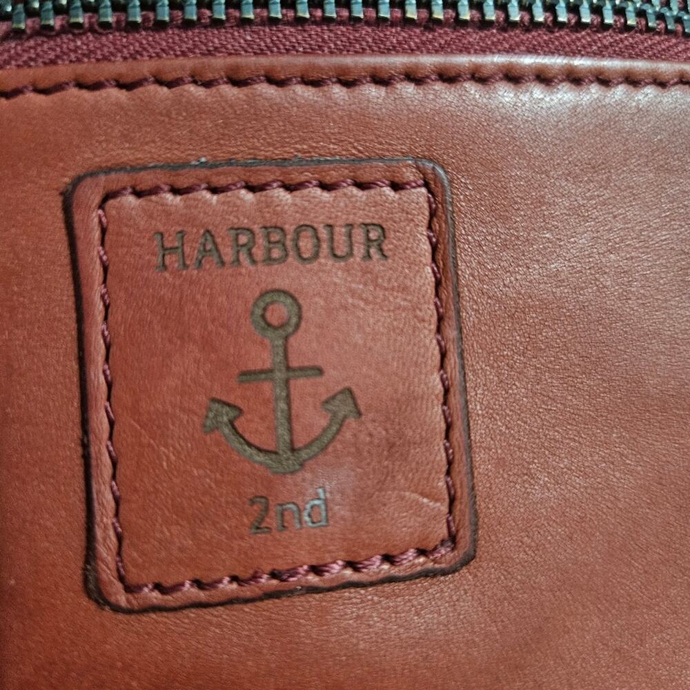 Harbour 2nd Billfold Red Leather Wallet Credit Card Slots Snap Closure - Picture 6 of 15